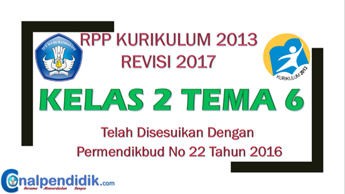 RPP Kelas 2 Tema 6 Kurikulum 2013 Revisi 2017