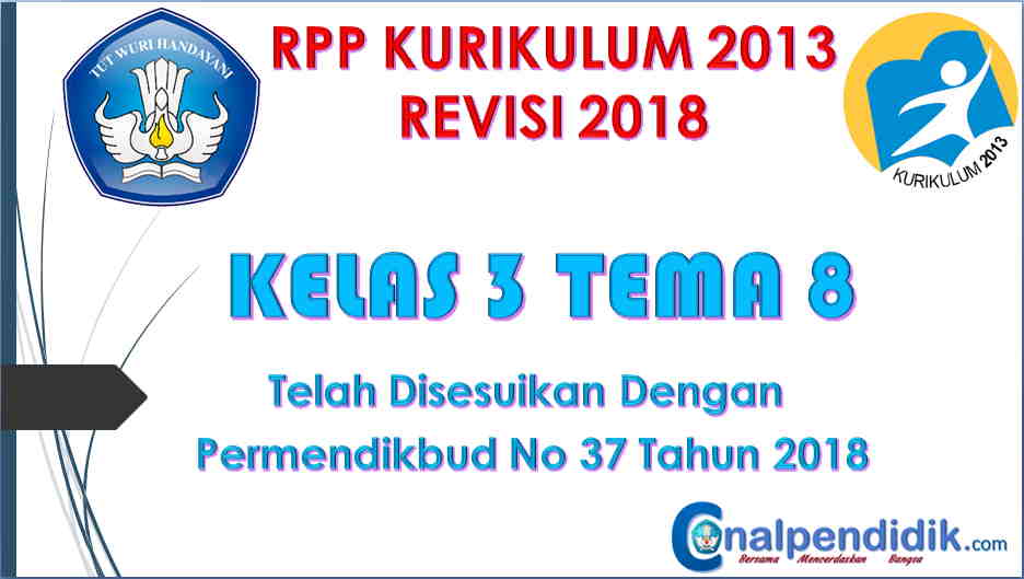 RPP Kelas 3 Semester 2 Tema 8 Kurikulum 2013 Revisi 2018