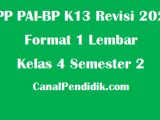 RPP Kelas 3 Tema 7 K13 Revisi 2020 Format 1 Lembar